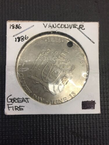 Vancouver BC 1886-1986 Vancouver Day Great Fire Token coin  Combine Shipping