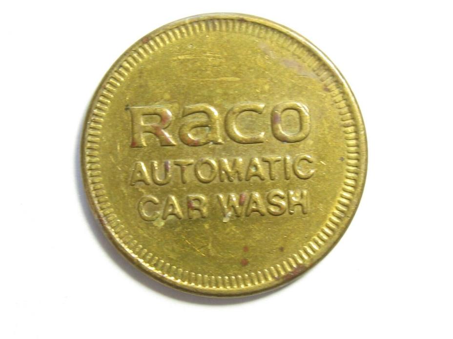 Vintage Brass RACO Automatic Car Wash Token - #5064-5101