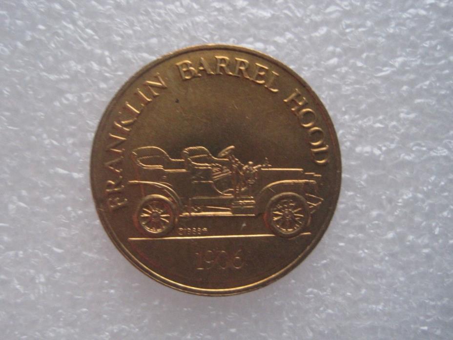 Antique Car 1906 Franklin Barrel Hood Token Coin 1105-2