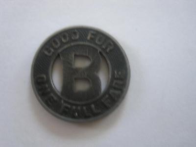 Boulder Colorado Transportation Token Public Service Co. Vintage #7