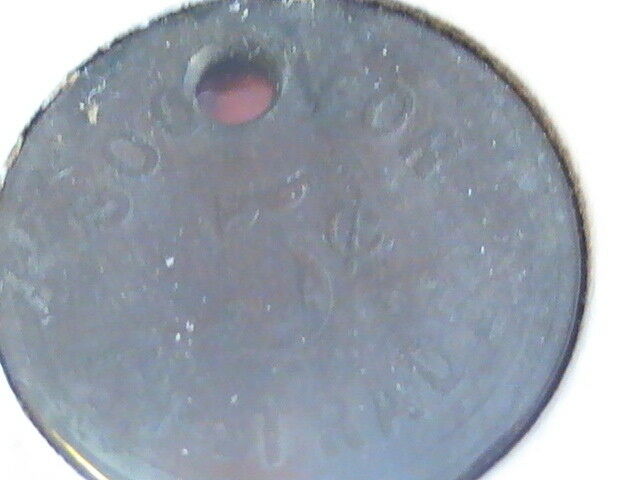 TOKEN GOOD FOR 5 CENTS TRADE TOKEN NO 18444 PUNCHED ON REVERSE