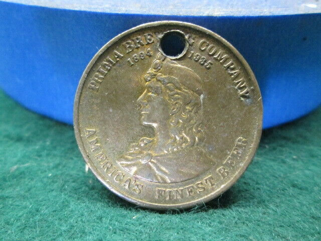 Prima Beer Token Canton ILL. 1935 Old Beer Advertising Token