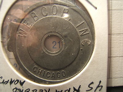 WEBCOR INC. TOKEN Reel to Reel Tape Recorder Manufacturers -Webster Chicago 40mm