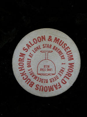 Wooden Nickel Lonestar Brewing Buckhorn Vintage 1.5