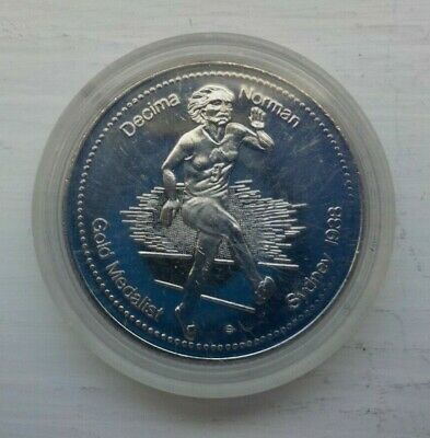 Decima Norman 1938 Gold Medalist 1978 Edmonton Commonwealth Games Medallion