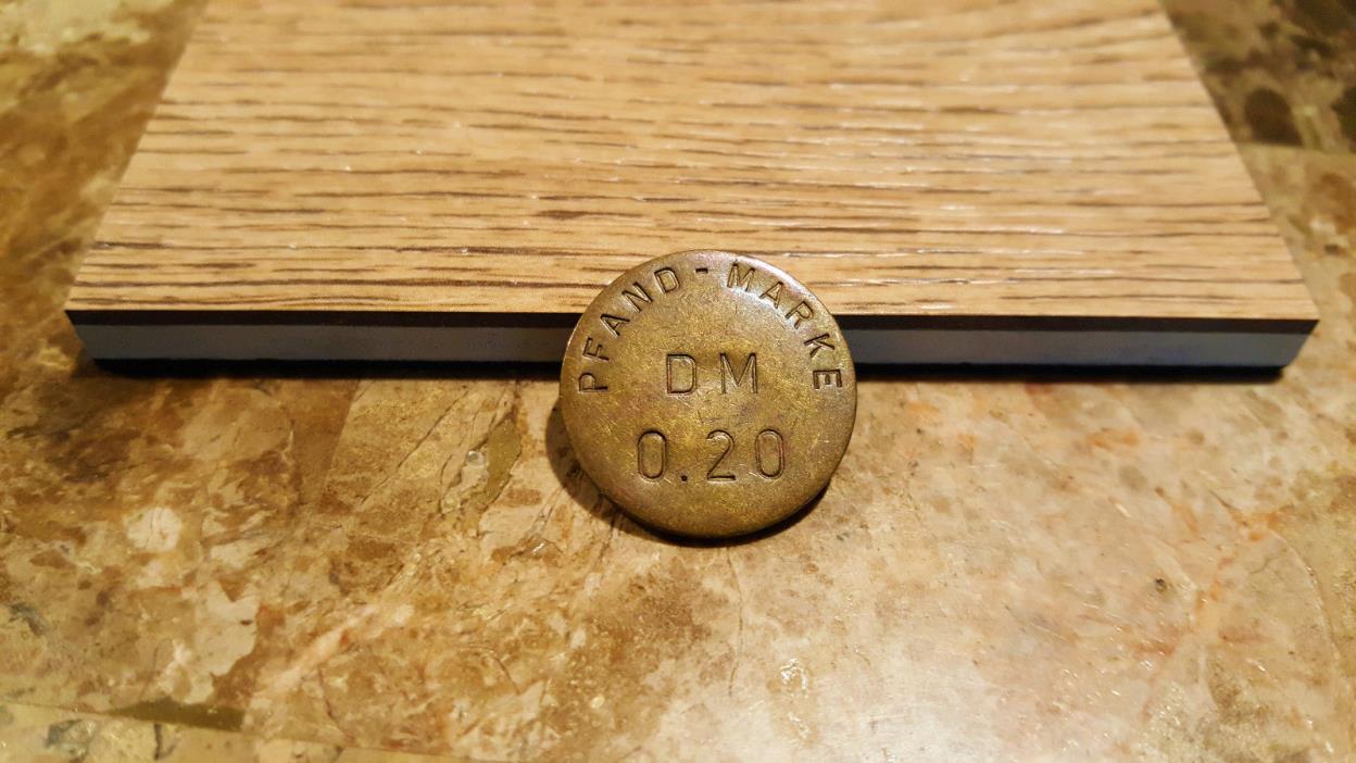 Pfand-Marke Hannover Continental DM 0.20 Menzel Deposit (bottle deposit)  1920'S