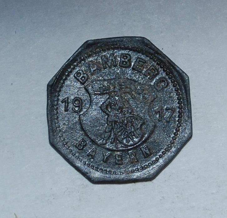 Germany Notgeld -Bamberg 5 Pfennig 1917 Zinc ---m106