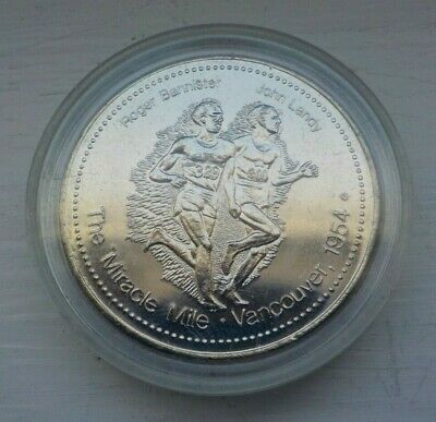 Bannister Landy 1954 Miracle Mile 1978 Edmonton Commonwealth Games Medallion