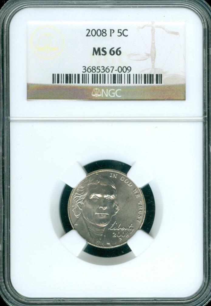 2008 P NICKEL NGC MS 66 (009)