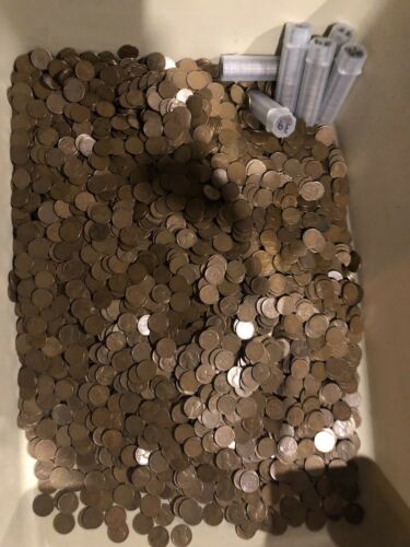 5000 PDS 1930-1939 PDS Lincoln Wheat Cents Mix