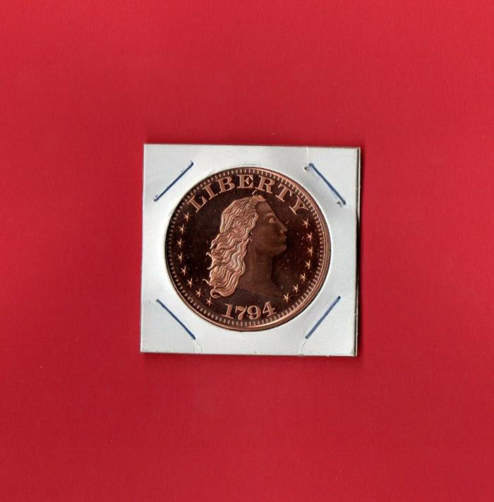 1794 FLOWING HAIR LARGE CENT COIN COPPER MINT .999 COPPER UNCIRCULATED