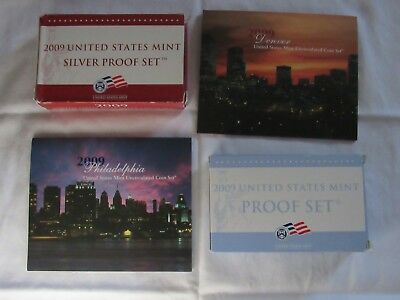 2009 U.S. Mint Silver Proof, Proof, and P & D sets, 72 coins
