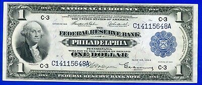 *1918 $1 FRBN (( Philadelphia )) Appears Gem-Uncirculated # C14115648A