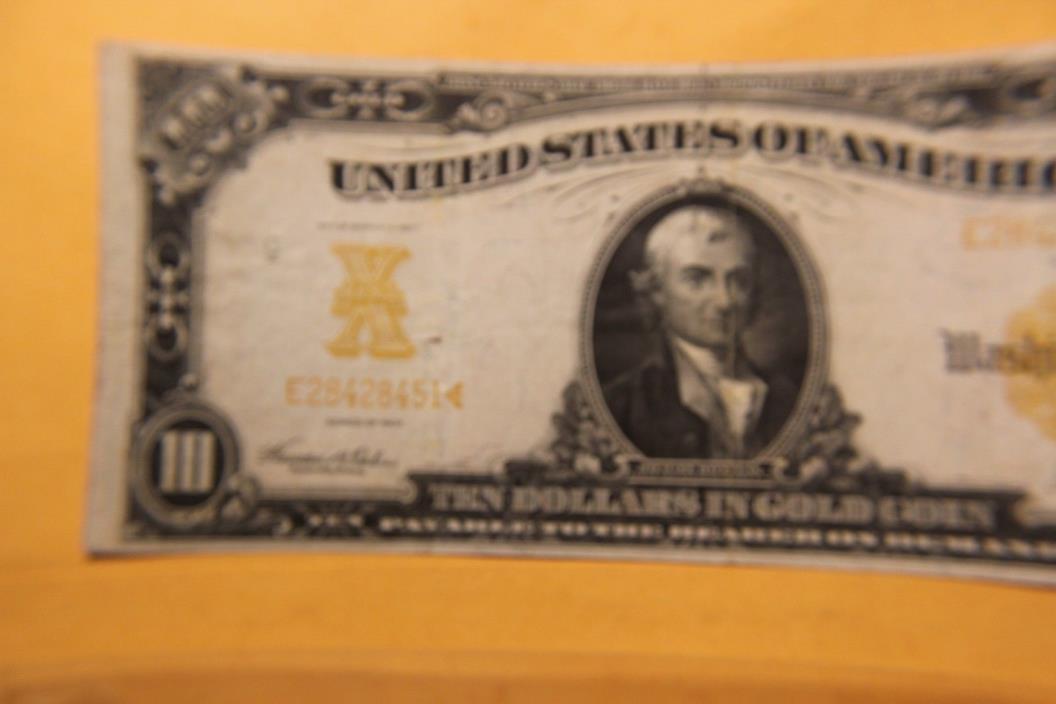 US 1907 $10 Gold Certificate FR 1172 Ch VF+ (  Teehee & Burke )