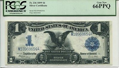 FR 236 1899 $1 Silver Certificate 66 PPQ Gem Uncirculated