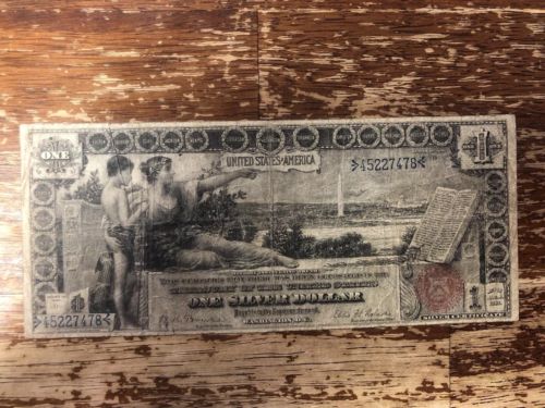 1896 $1 Silver Certificate, Scarce Educational Note