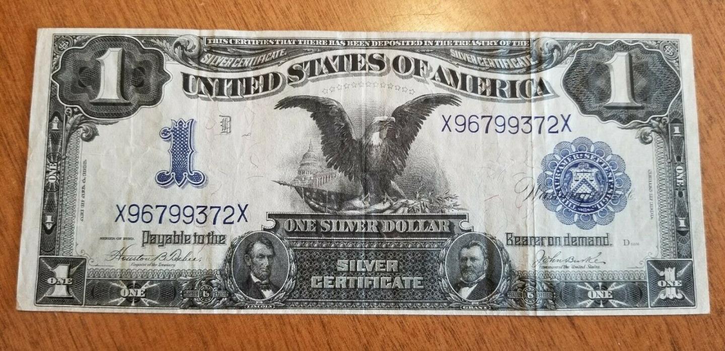 1899 $1 DOLLAR SILVER CERTIFICATE LARGE SIZE NOTE  XF