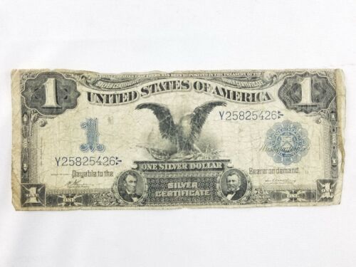 1899 One Dollar Eagle Blue Seal Silver Certificate #2