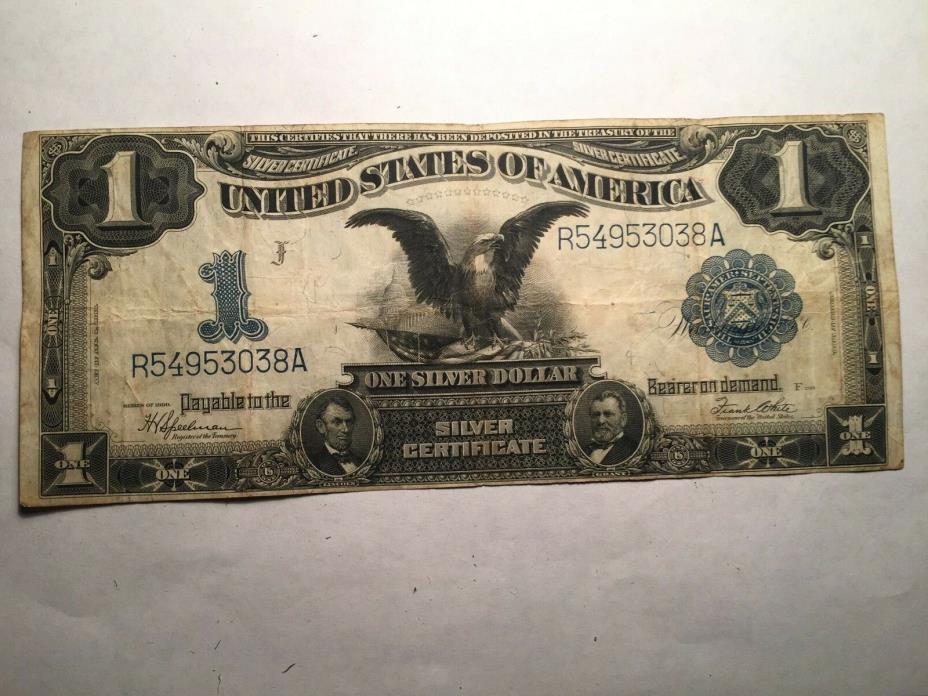 1899 $1 DOLLAR SILVER CERTIFICATE LARGE SIZE NOTE - VF CRISP!!!