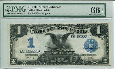FR 235 1899 $1 Silver Certificate 66 EPQ Gem Uncirculated