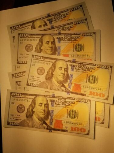 10x 100$ fake/ play money, for training 1000$, high quality