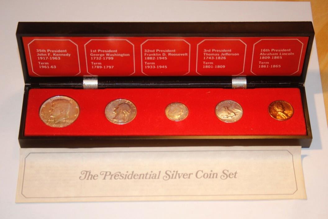 1964 The Presidential Silver Coin Set. Uncirculated, In Original Box