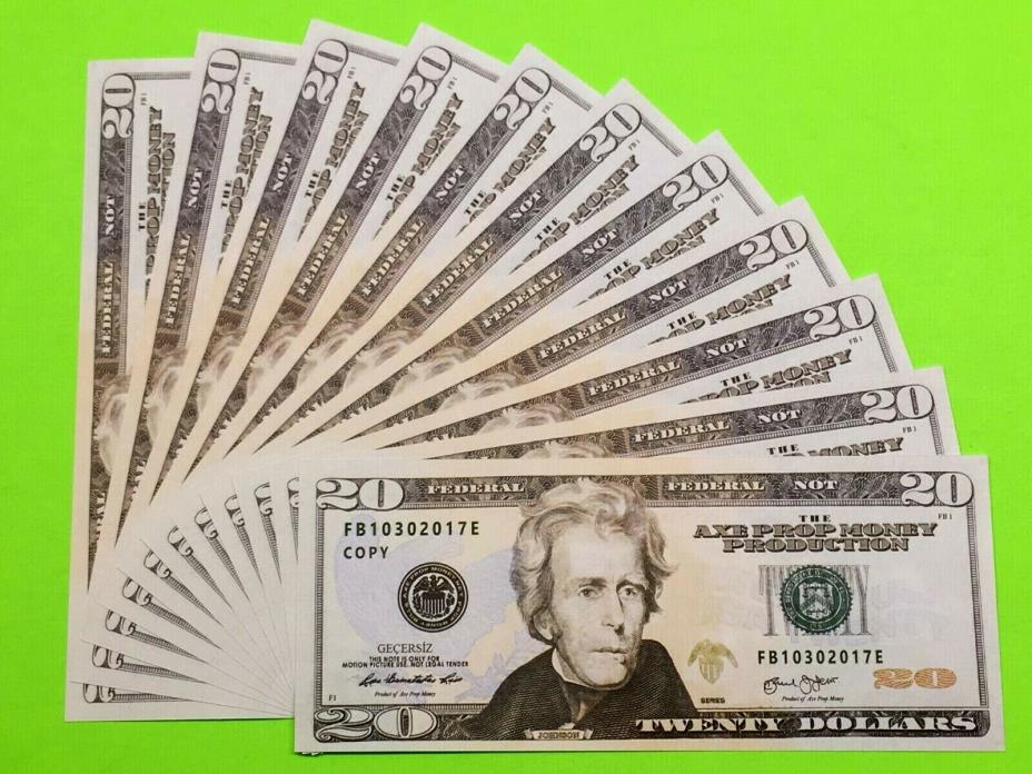 20 Dollars Like Real American Money For Show Game Delivery Only In 5 Days 75 Pcs