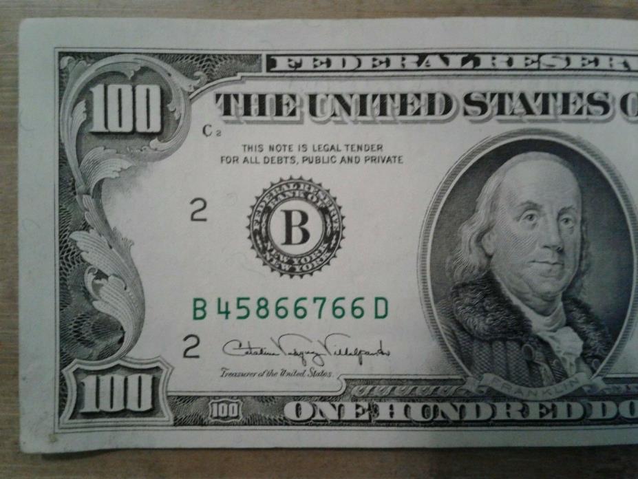 $100 Dollar Bill 1990 New York Mint