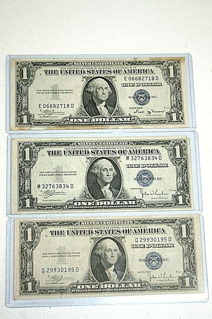 Set of 1935 B & 1935 C $1 Silver Certificates