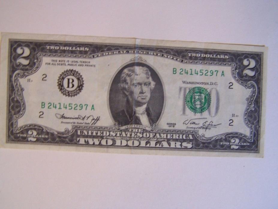 United State 1976 Series $2.00 bill