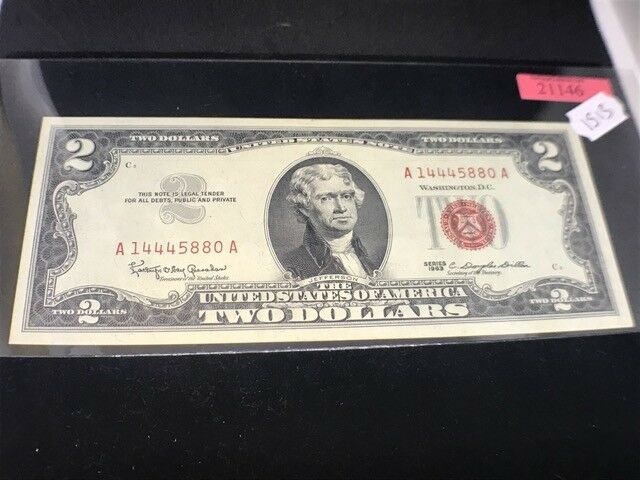 1963  $2 United States Note with Red Seal  From Heritage Galleries