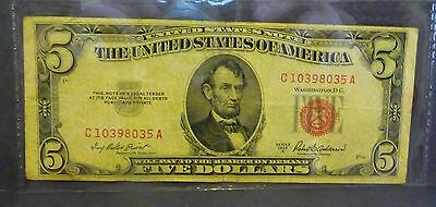 1953A $5.00 RED SEAL NOTE