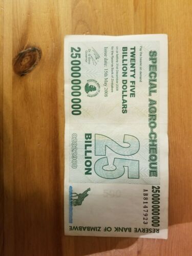 Zimbabwe 25 Billion circulated