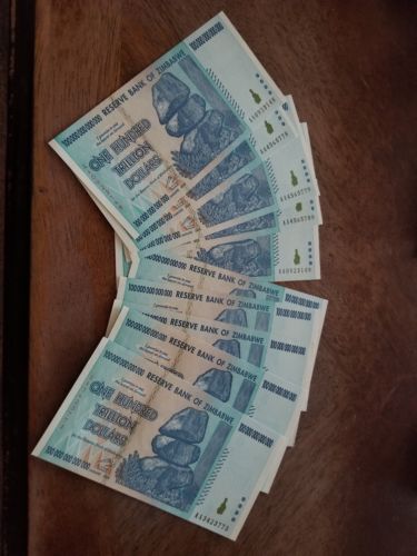 Zimbabwe 100 Trillion Dollars 2008.
