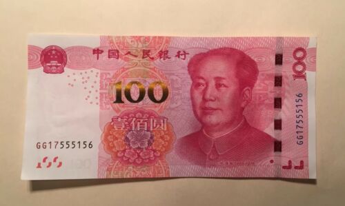 CRISPY CHINA CHINESE 100 RMB YUAN BILL BANK NOTE 2015