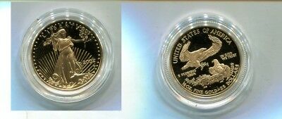 2002 W $25 AMERICAN EAGLE 1/2 OUNE PROOF GOLD COIN CAP AND COA ONLY