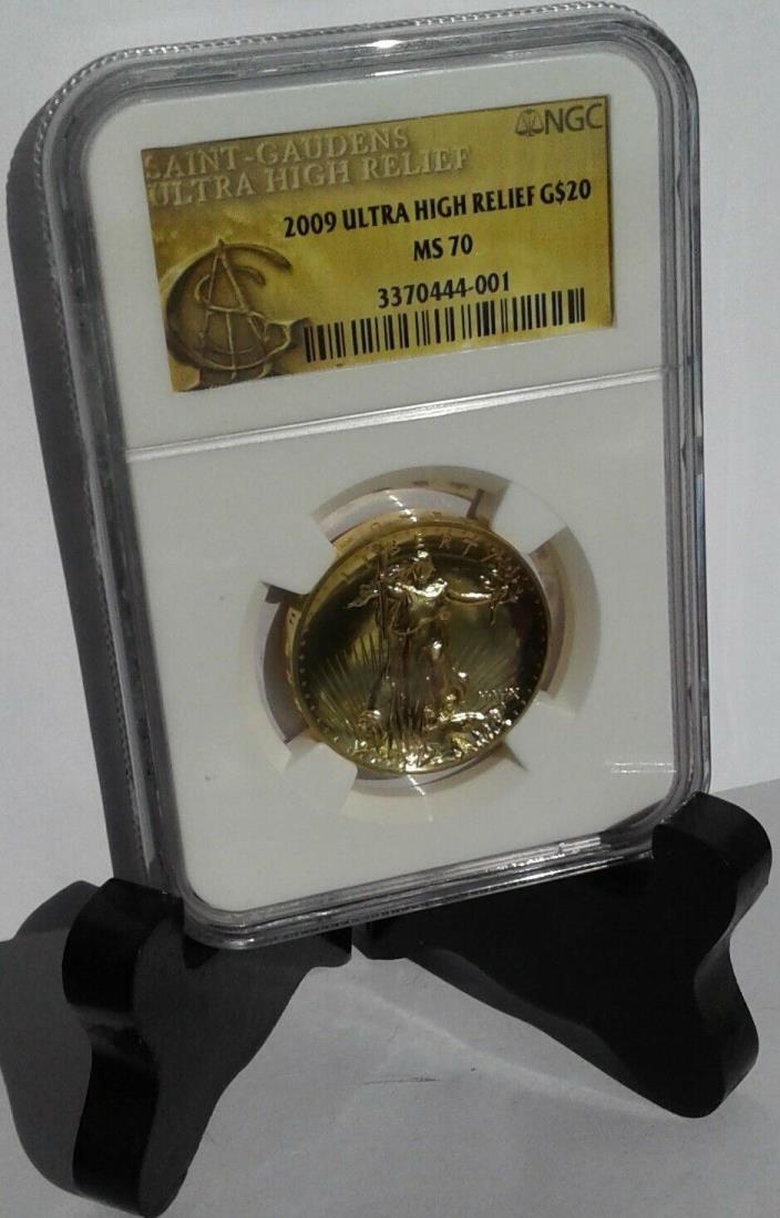 2009 Ultra High Relief Double Eagle Gold Coin NGC MS70