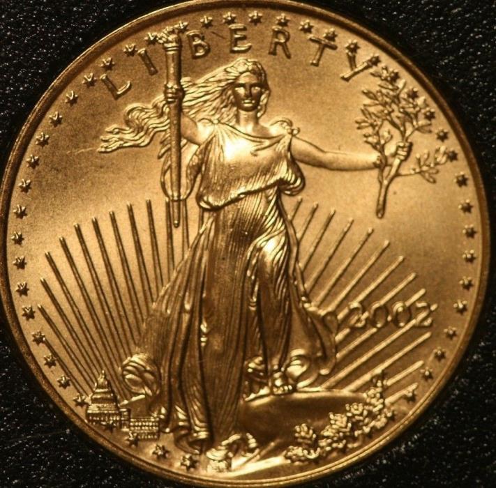 2002 $10 American Gold Eagle 1/4 oz. Fine Gold