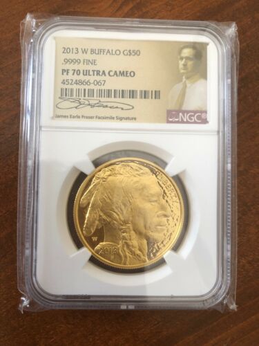 2013-W 1 oz Gold $50 Buffalo ( ) NGC PF 70 Ultra Cameo