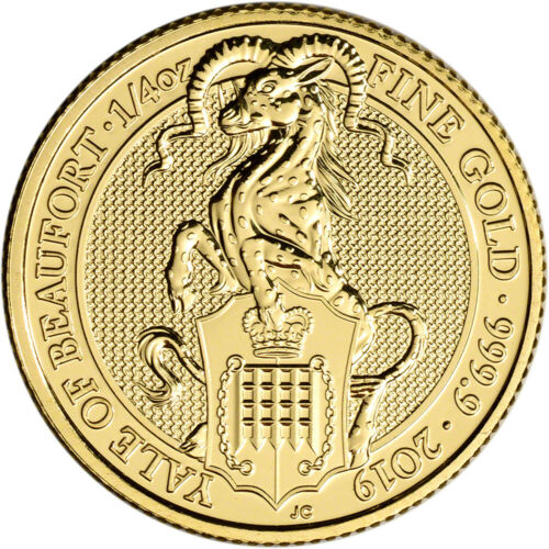 2019 Great Britain Gold Queen's Beasts - Yale £25 - 1/4 oz - BU