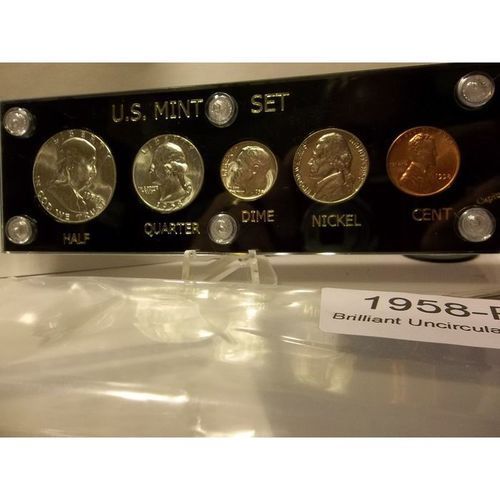Brilliant Uncirculated 1958-P & D Silver Mint Sets