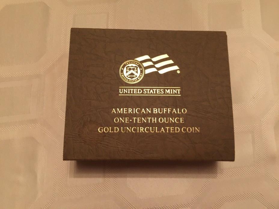 2008-W American Gold Buffalo Uncirculated (1/10 oz) $5 with box and COA.