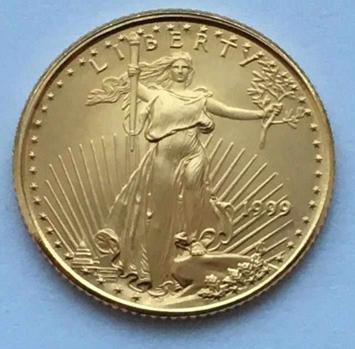 1999 GOLD AMERICAN EAGLE  $5 1/10 OZ DOLLAR COIN