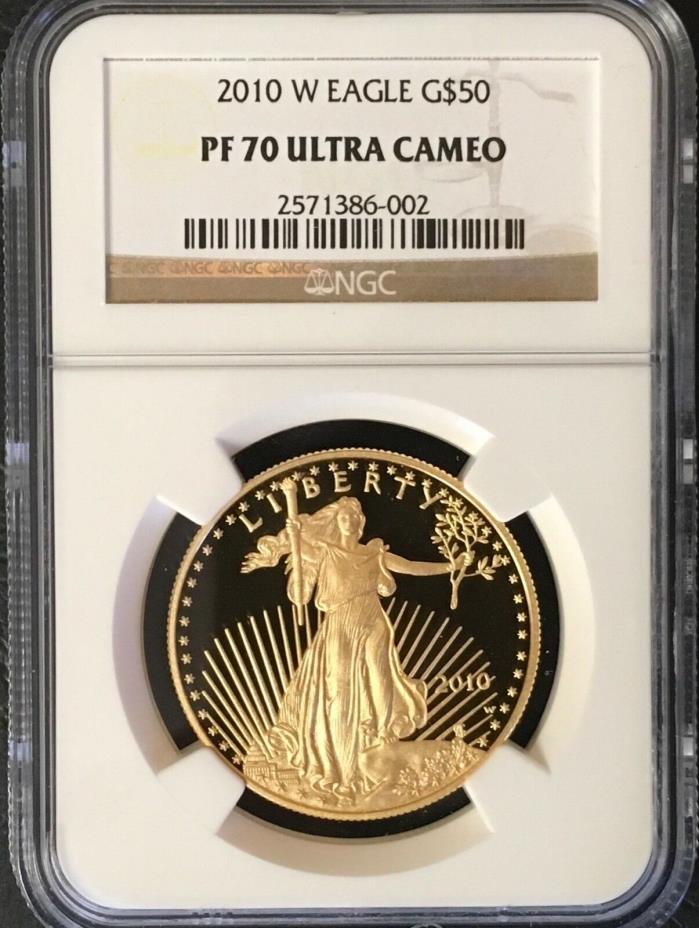 2010-W Gold American Eagle $50 NGC PF70 Ultra Cameo