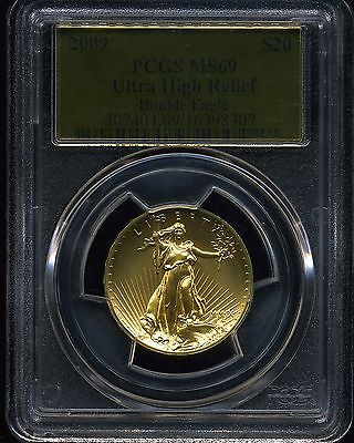 2009 G$20 Gold Ultra High Relief Double Eagle MS69 PCGS 16398307