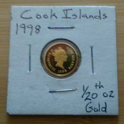 1998 Cook Islands 1/20 oz gold coin