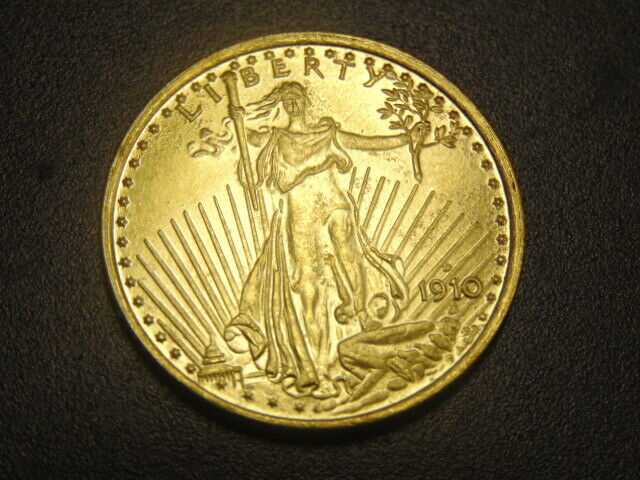 Rare Saint Gaudens Gold Coin Dated 1910 1 ounce