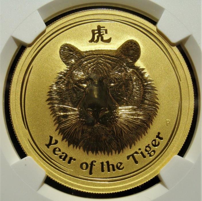 Australia: Elizabeth II gold 100 Dollars 2010-P MS70 NGC.