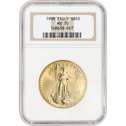 1998 American Gold Eagle 1 oz $50 - NGC MS70