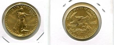 1987 $25 AMERICAN EAGLE 1/2 OUNCE GOLD COIN CHOICE BU 7526L